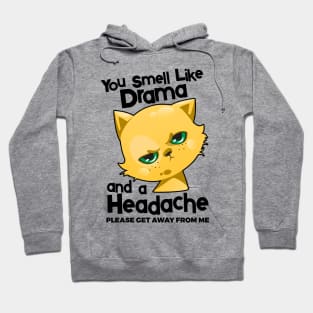 You Smell Like Drama And A Headache Please Get Away From Mee Hoodie